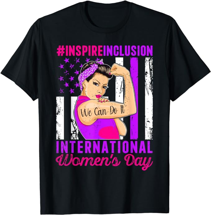 International Women’s Day 2024 Inspire Inclusion 8 March T-Shirt