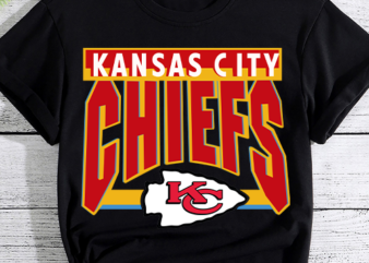 Kansas City Chiefs 3.3 Football Lovers Design, Football Design, Football PNG File mk