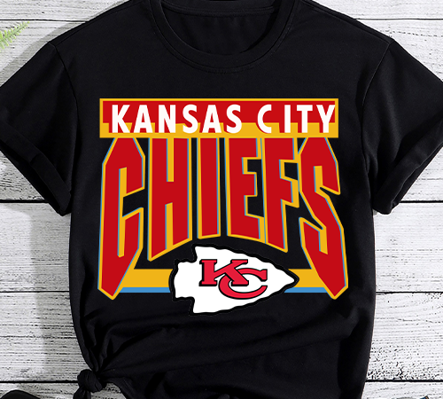 Kansas city chiefs 3.3 football lovers design, football design, football png file mk