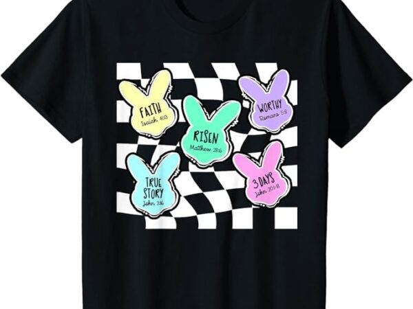 Kids christian easter bunny toddler bible verse jesus lover baby t-shirt Kids christian easter bunny toddler bible verse jesus lover baby t-shirt