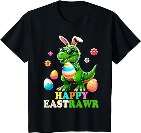 Happy Eastrawr T Rex Dinosaur Shirt Cute Easter Bunny Pajama