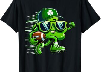 Lucky Football Shamrock St Patricks Day Shirts For Boys Men T-Shirt