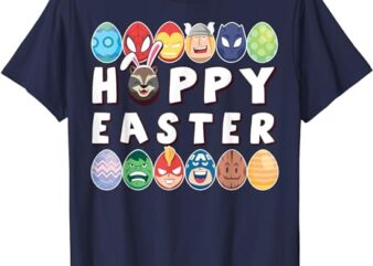 Marvel Easter Hoppy Easter Group Eggs T-Shirt