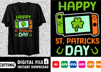 Happy St. Patrick’s Day SVG, St. Patrick’s Day SVG, St Patrick’s Day Quotes, Irish SVG, Clover svg, Shamrock svg, Cut File Cricut,Silhouette