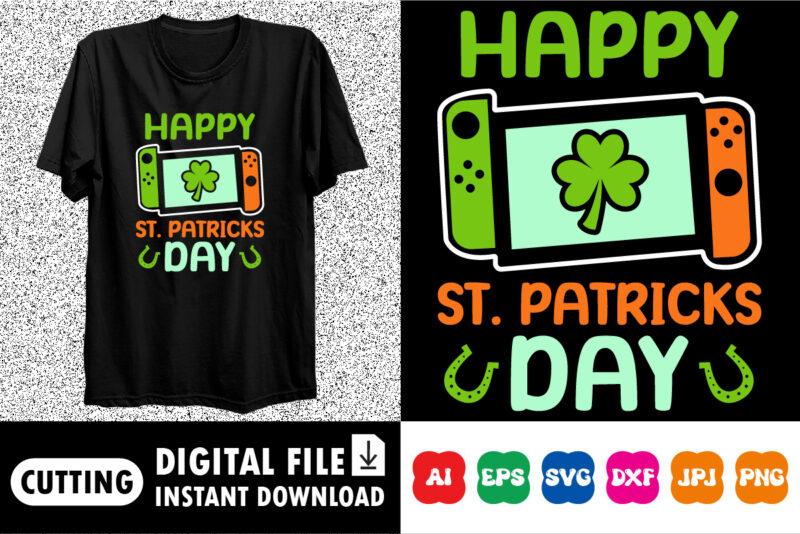 Happy St. Patrick’s Day SVG, St. Patrick’s Day SVG, St Patrick’s Day Quotes, Irish SVG, Clover svg, Shamrock svg, Cut File Cricut,Silhouette