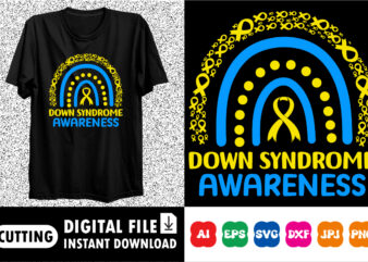 Down Syndrome Awareness t shirt vector illustration