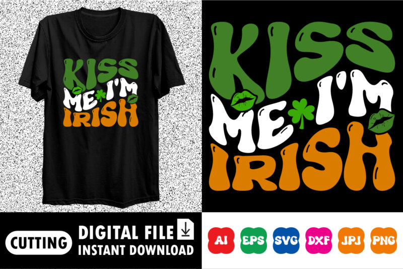 St.Patrick’s Day Shirt Design Bundle Print Template, Lucky Charms, Irish, everyone has a little luck Typography Design Shirt Print Template,