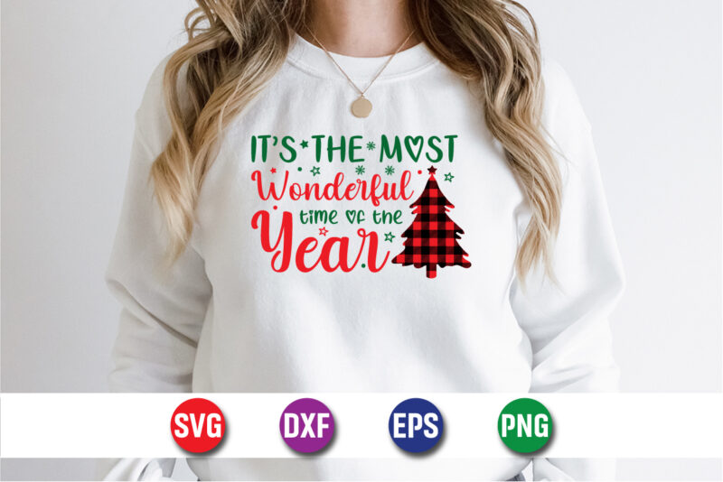 It’s The Most Wonderful Time Of The Year, Merry Christmas SVG, Christmas Svg, Funny Christmas Quotes, Winter SVG, Santa SVG