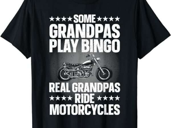 Motorcycle design for grandpa men biking motorcycle lover t-shirt