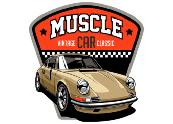 Muscle Car Classic t shirt designs for sale