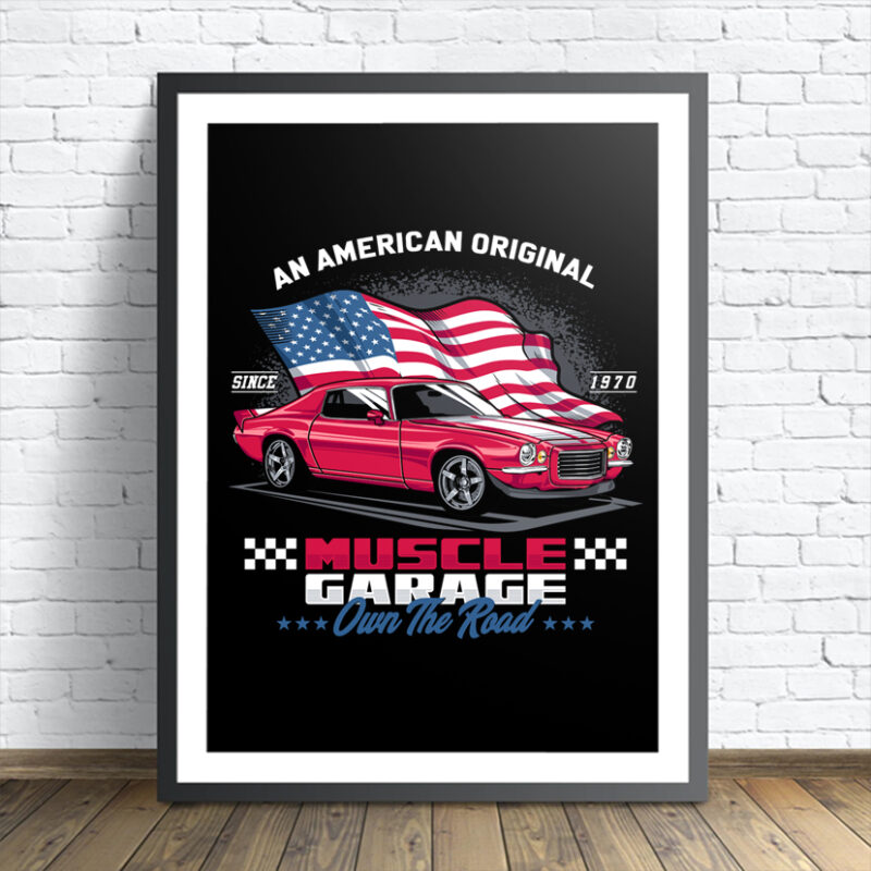 Muscle Cars T-shirt Bundle