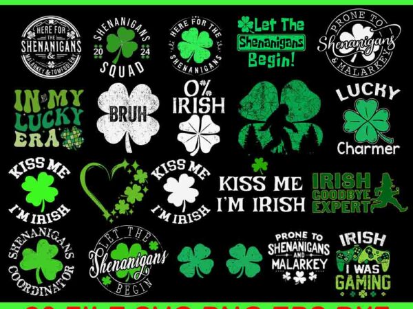 Bundle st patrick’s day svg, 20 patrick’s day bundle svg, bundle irish svg, shamrock svg t shirt template