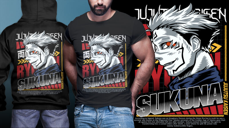 DOWNLOAD JUJUTSU KAISEN PART 08 TSHIRT DESIGN BUNDLE