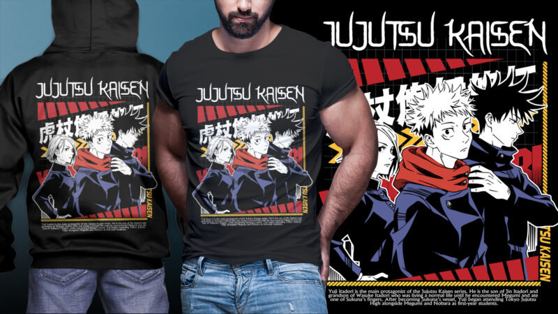 DOWNLOAD JUJUTSU KAISEN PART 08 TSHIRT DESIGN BUNDLE