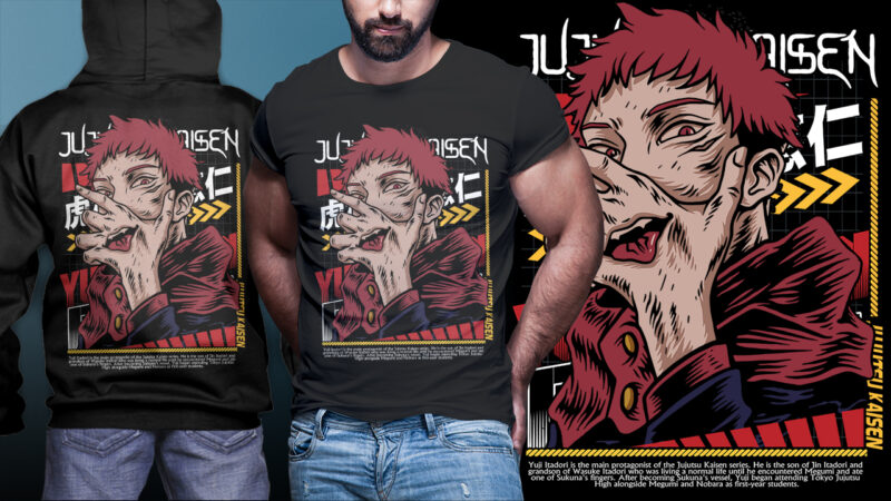 DOWNLOAD JUJUTSU KAISEN PART 08 TSHIRT DESIGN BUNDLE