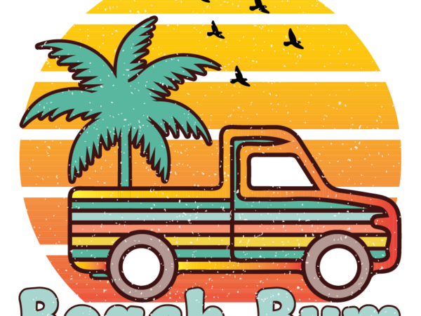 Beach bum 2 png t shirt template