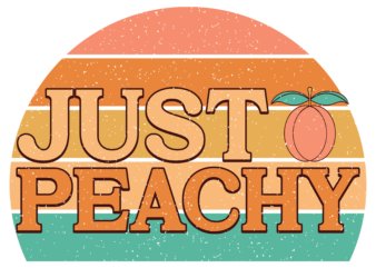 Just Peachy Sublimation vector clipart