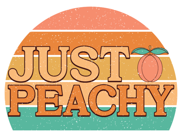 Just peachy sublimation vector clipart