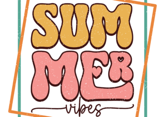 Summer Vibes Sublimation t shirt template vector