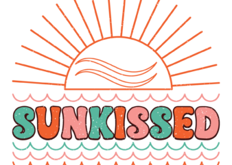 Sunkissed PNG t shirt template vector
