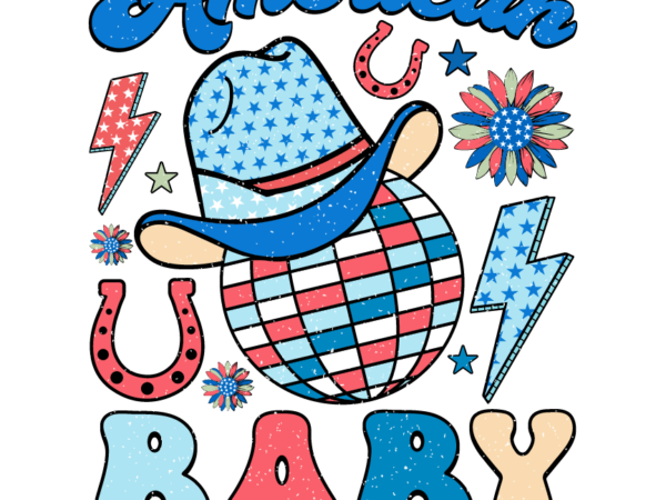 American baby sublimation t shirt vector