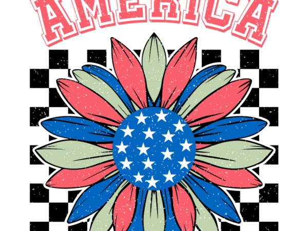 America png sublimation t shirt vector