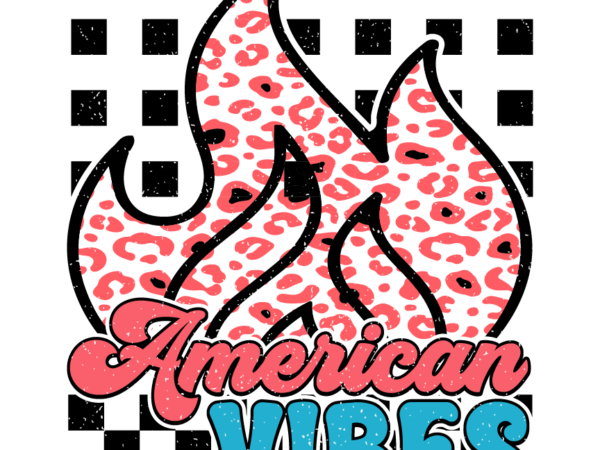 American vibes sublimation t shirt vector
