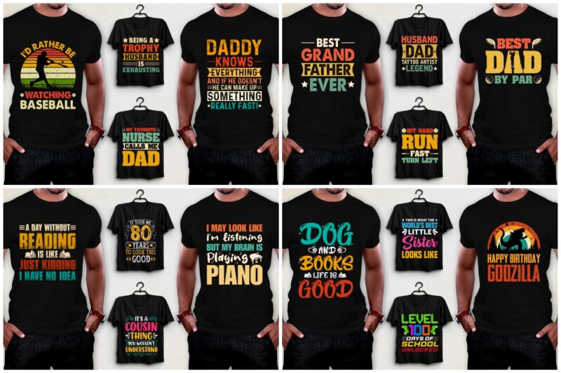POD Best Selling T-Shirt Design Bundle