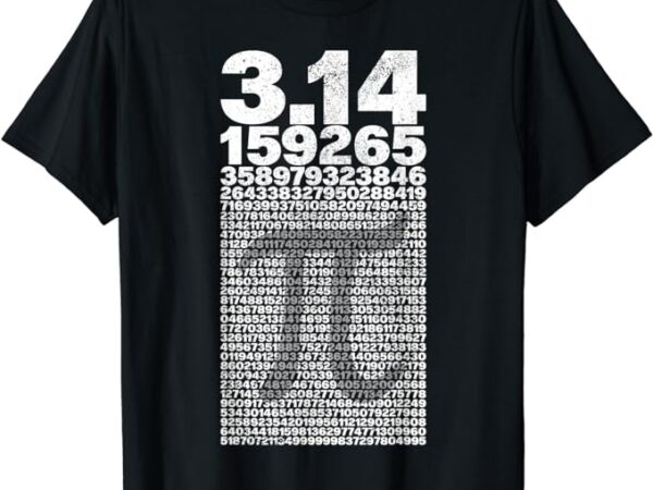 Pi shirt for teacher vintage 3.14 pi digits happy pi day t-shirt