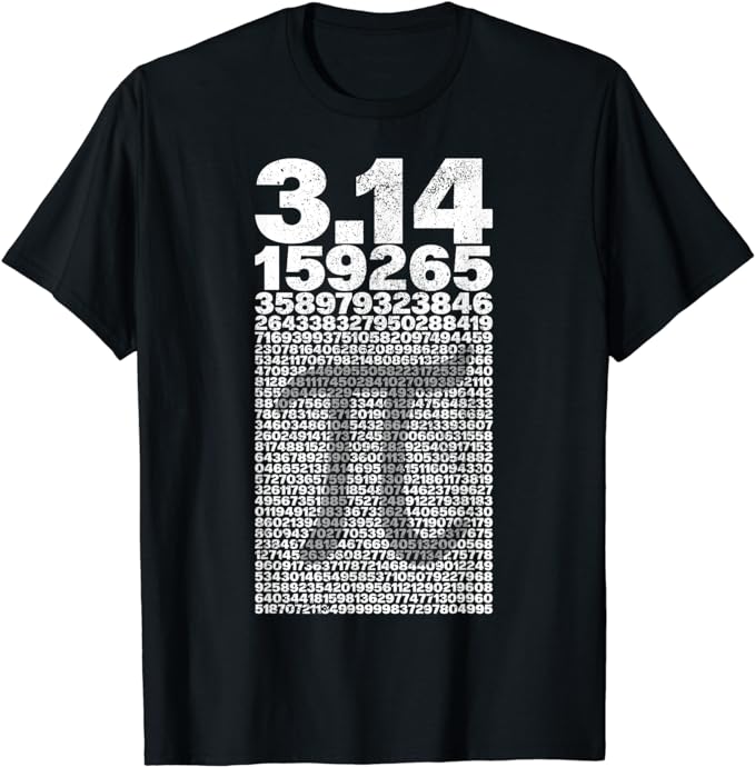 Pi Shirt for Teacher Vintage 3.14 Pi Digits Happy Pi Day T-Shirt