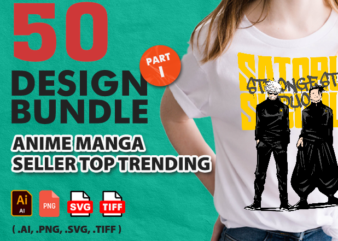 50 best design anime manga seller top trending t-shirt svg full source files - part i