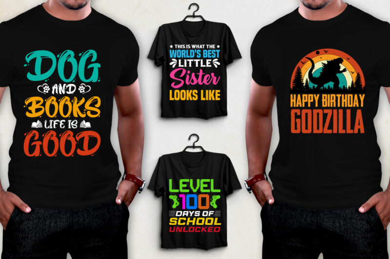 POD Best Selling T-Shirt Design Bundle