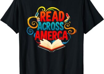 Reads Across Tee America Reading Teacher Books Reader Kids T-Shirt