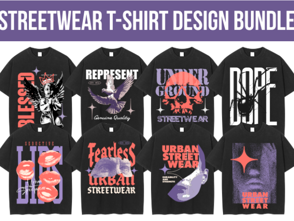 Urban streetwear designs, t-shirt design bundle, streetwear designs, aesthetic design, shirt designs, graphics shirt, dtf, dtg