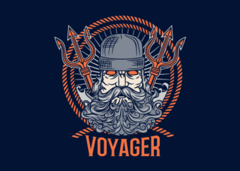 Sailor voyager t shirt template vector