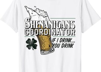 Shenanigans Coordinator If I Drink You Drink T-Shirt