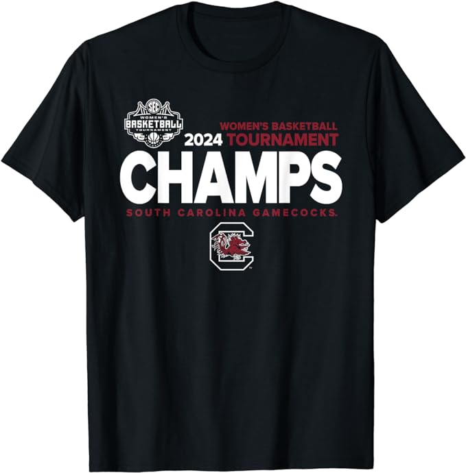 South Carolina Fighting Gamecocks SEC Champs 2024 Women’s T-Shirt