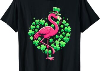 St Patricks Day Irish Flamingo T-Shirt