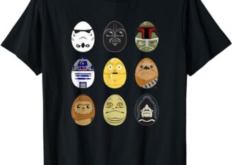 Star Wars Original Trilogy Classic Characters Easter Eggs T-Shirt