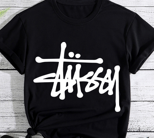 Stussy logo, localbrand t shirt template vector