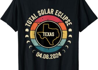 Texas Total Solar Eclipse 2024 American Totality April 8 T-Shirt