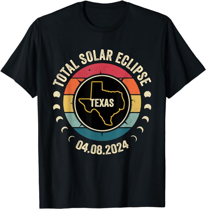 Texas Total Solar Eclipse 2024 American Totality April 8 T-Shirt