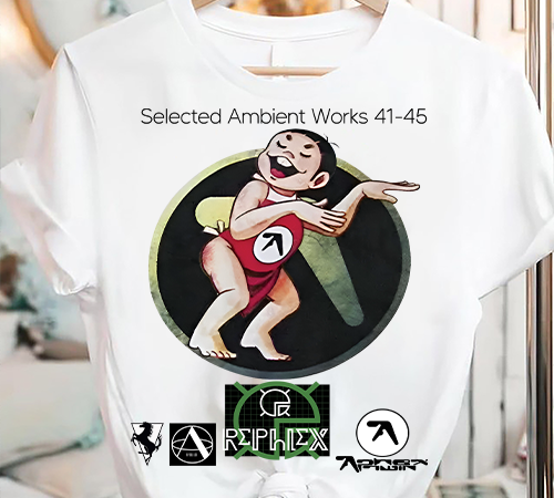This selected ambient works 41-45 aphex-twin logo unisex t shirt designs for sale