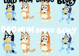 Bluey Svg, Birthday Bluey Svg, Bluey Family Svg, Birthday Bingo Svg