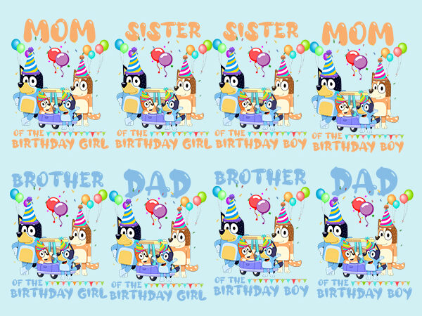 Bluey svg, birthday bluey svg, bluey family svg, birthday bingo svg t shirt template Bluey svg, birthday bluey svg, bluey family svg, birthday bingo svg t shirt template