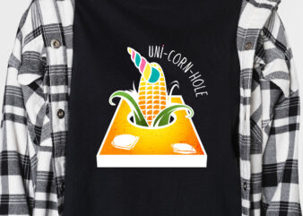 Uni-corn-hole png, funny unicorn corn cornhole t shirts design, cornhole boards, unicorn lover gift, unicorn png, instant download