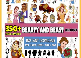 Beauty And Beast Svg, Mega Bundle Svg