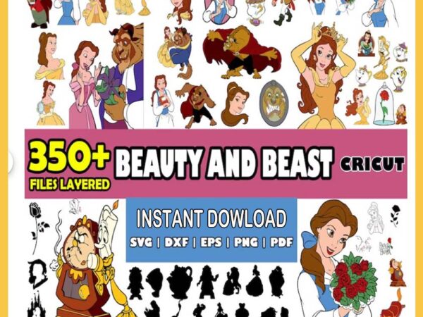 Beauty and beast svg, mega bundle svg t shirt template