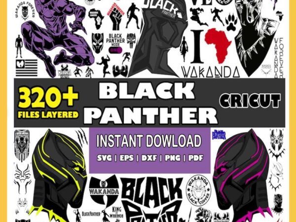Black panther bundle svg t shirt template