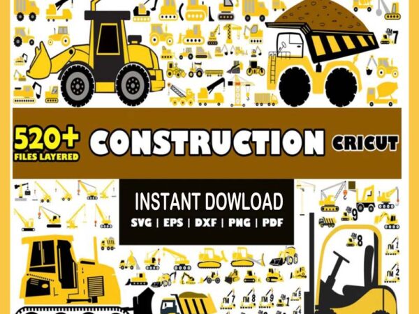 Construction bundle svg, mega bundle svg t shirt vector file